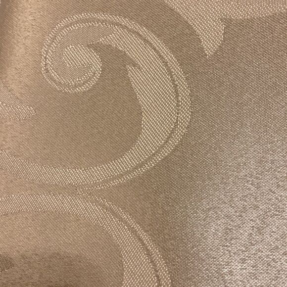 60 x 84 rectangle dining room table cloths. Beautiful cream with textured detail - Picture 5 of 5